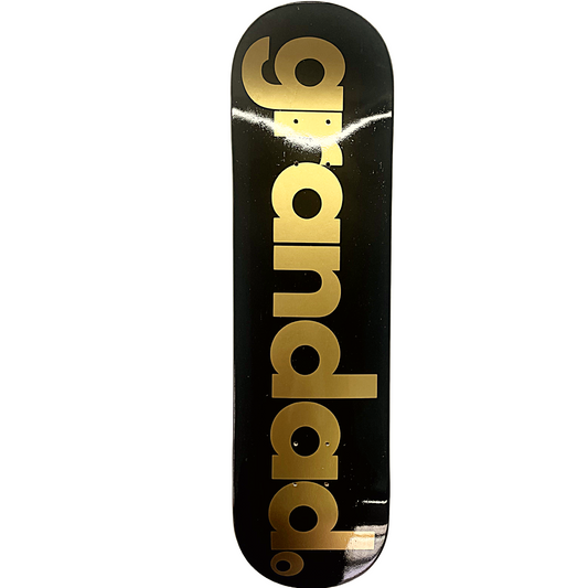 Grandad Logo Deck - Black/Gold Pops