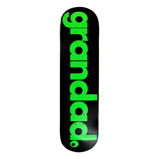 Grandad Logo Deck - Black Green Pops