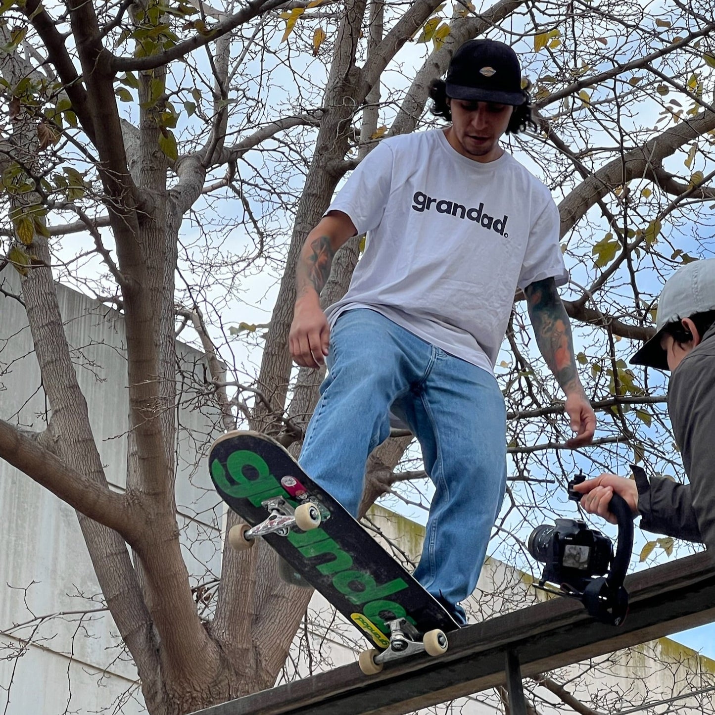 large logo tee - white