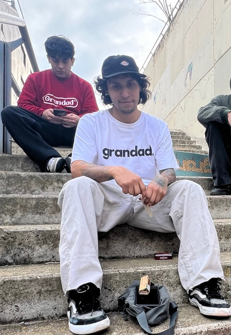 large logo tee - white