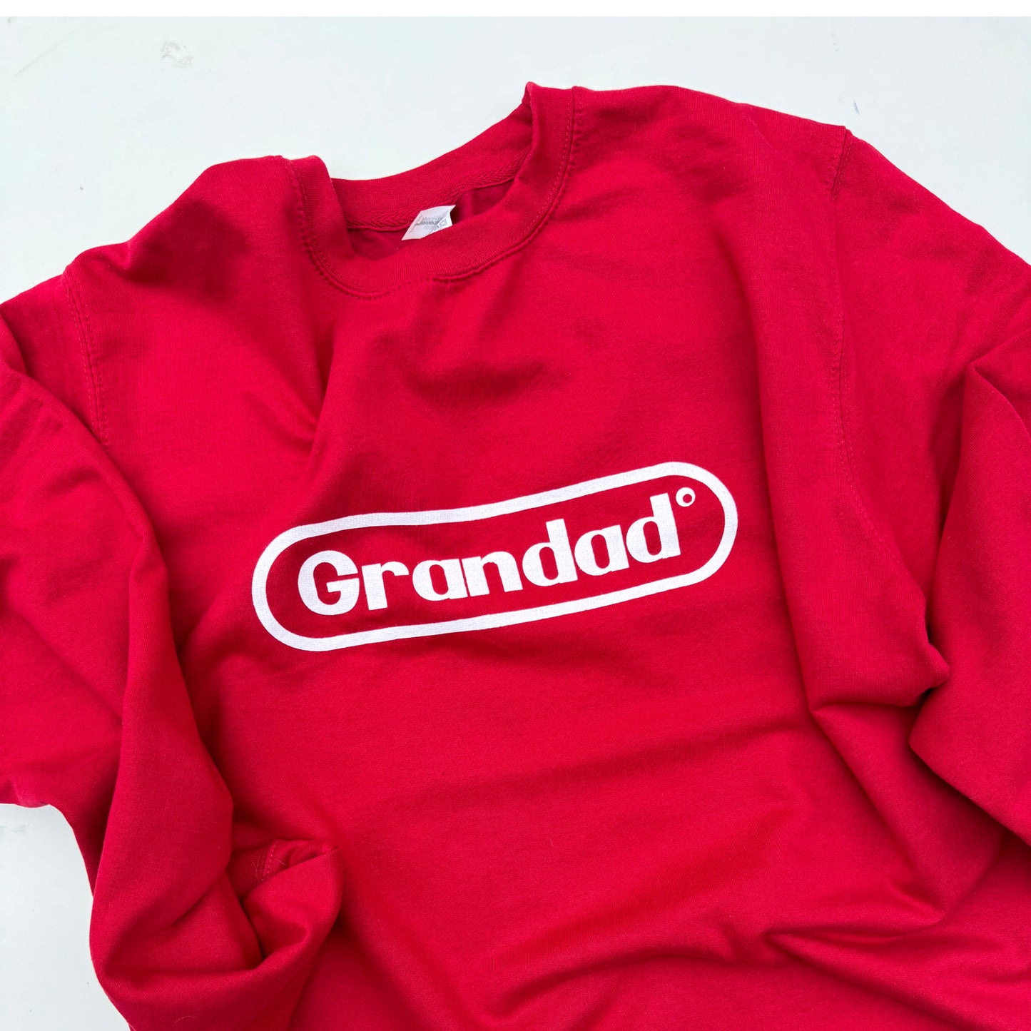 large skateboard logo sweatshirt - red