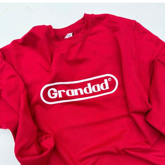 large skateboard logo sweatshirt - red