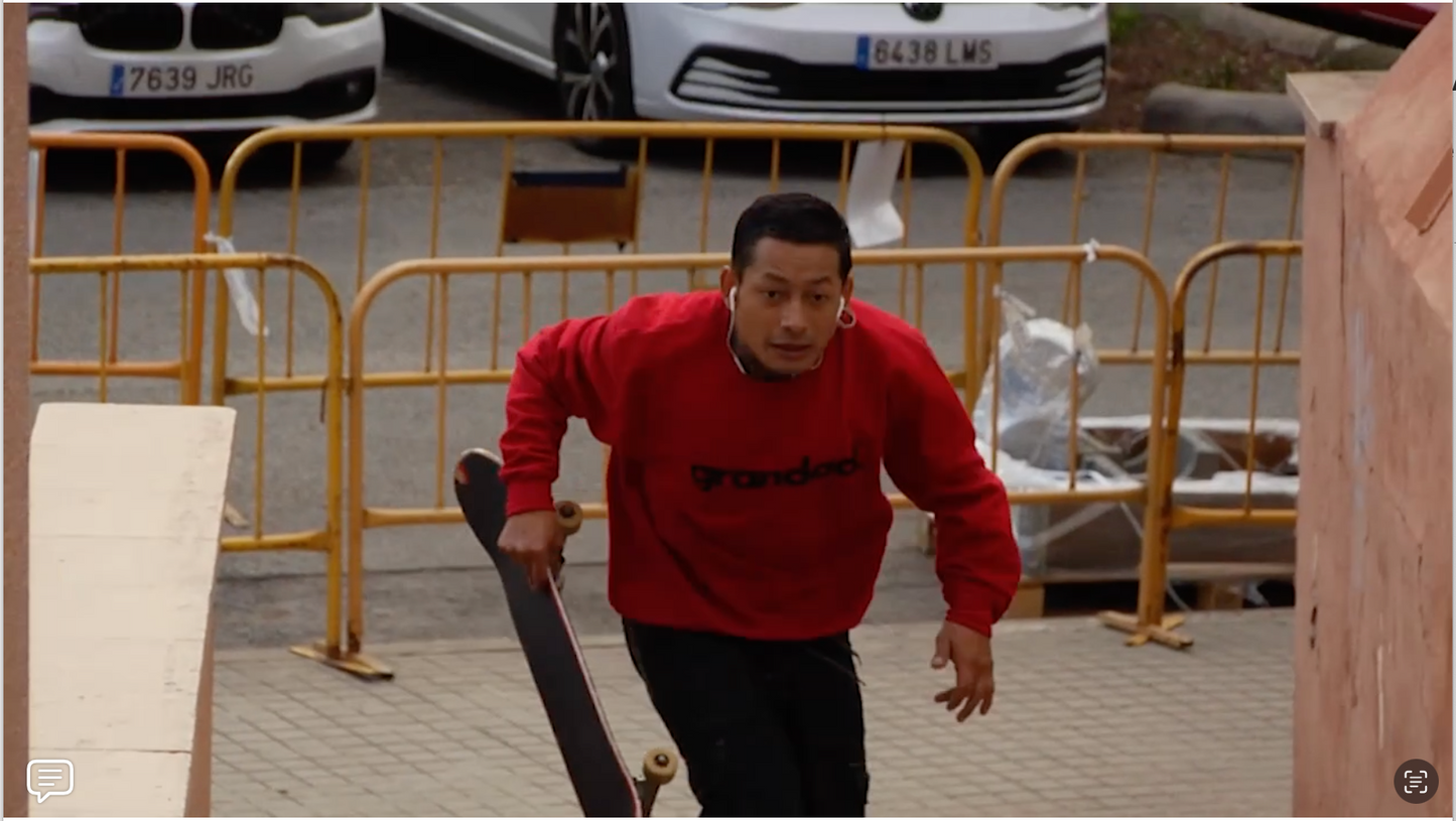 Large Logo Fire Red Sweatshirt