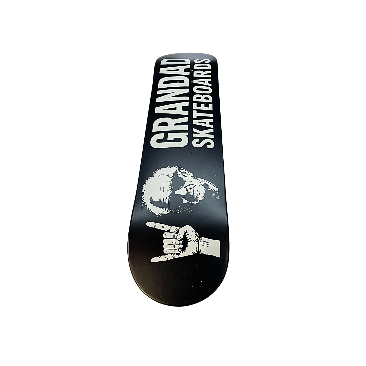 Old man Grandad Skateboards Deck - BlackoffWhite Pops