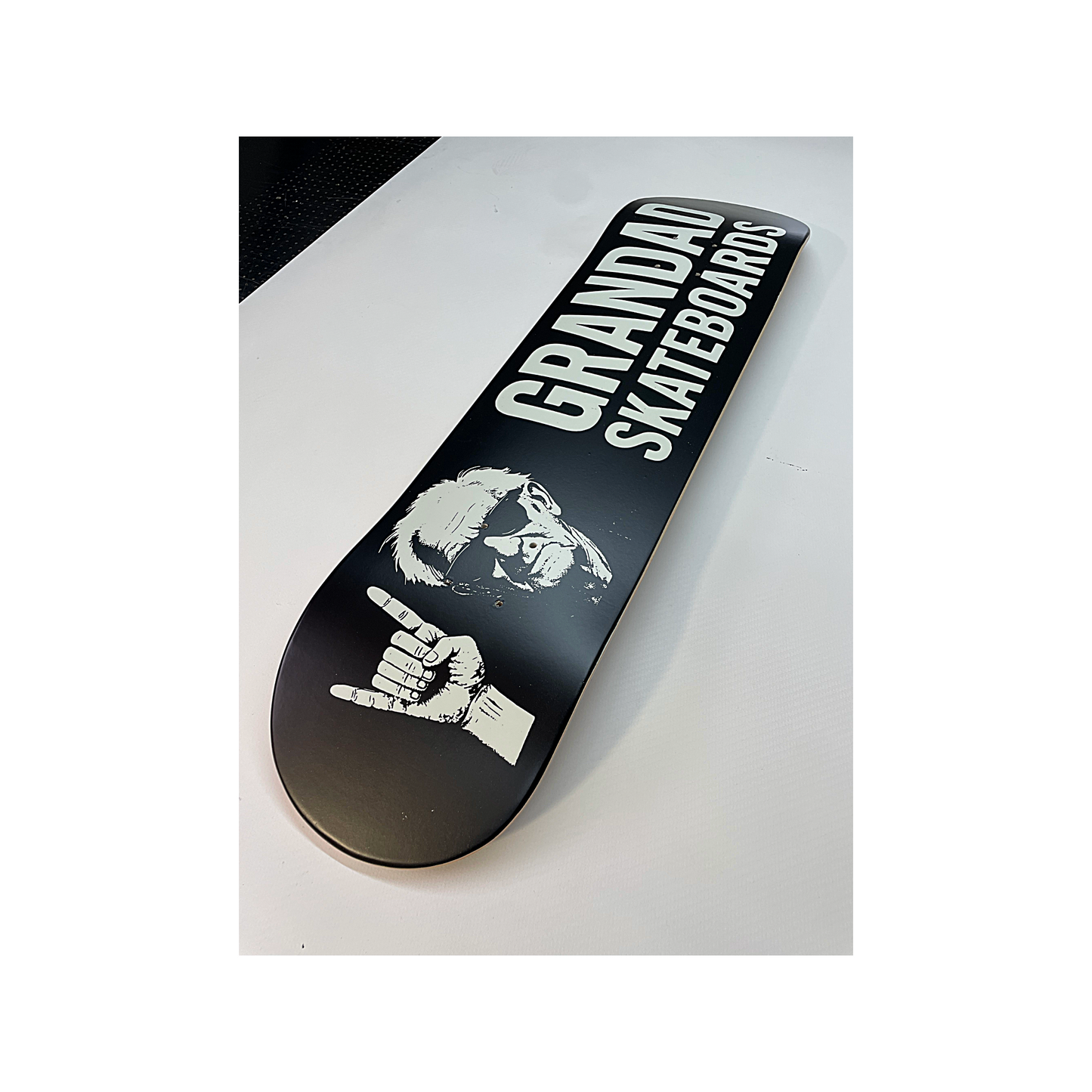 Old man Grandad Skateboards Deck - BlackoffWhite Pops