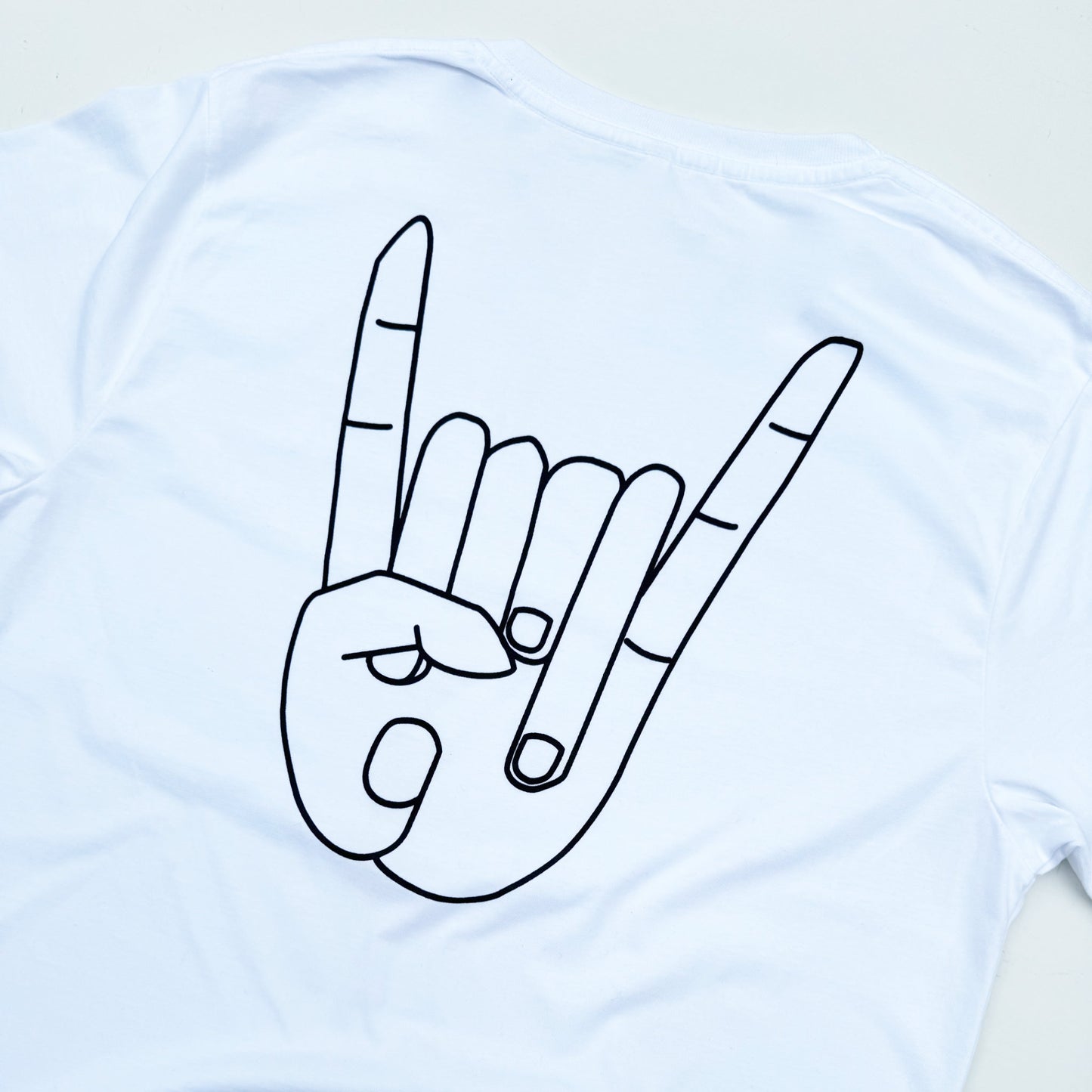 Alen back print tee - white