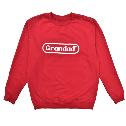 large skateboard logo sweatshirt - red