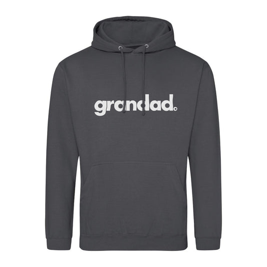 large logo hoodie - shark grey