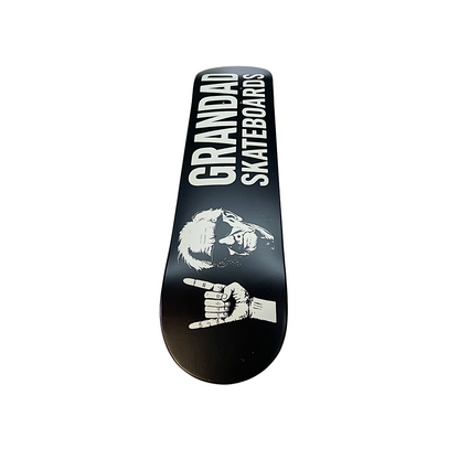 Old man Grandad Skateboards Deck - BlackoffWhite Pops